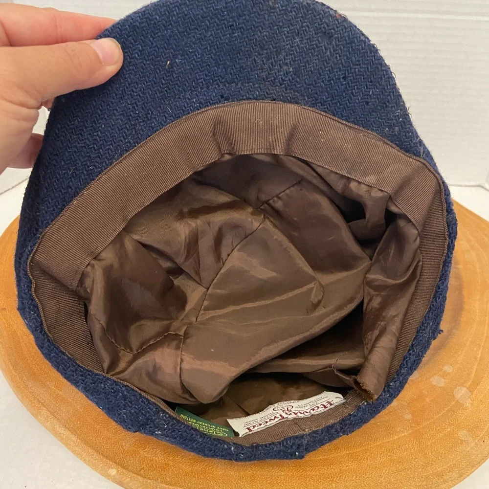 Harris Tweed Vintage Wool Peaky Blinders News Boy Paper Boy Cap